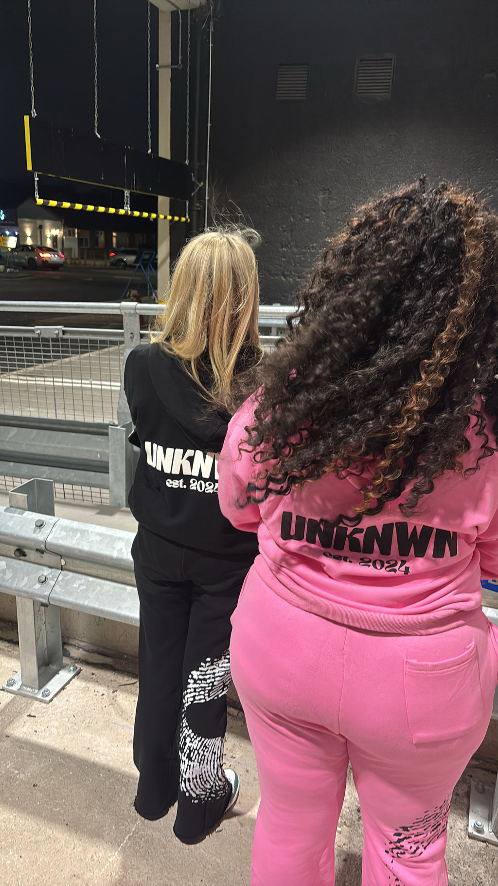 UNKNWN GRAPHIC ZIP HOODIE - PINK