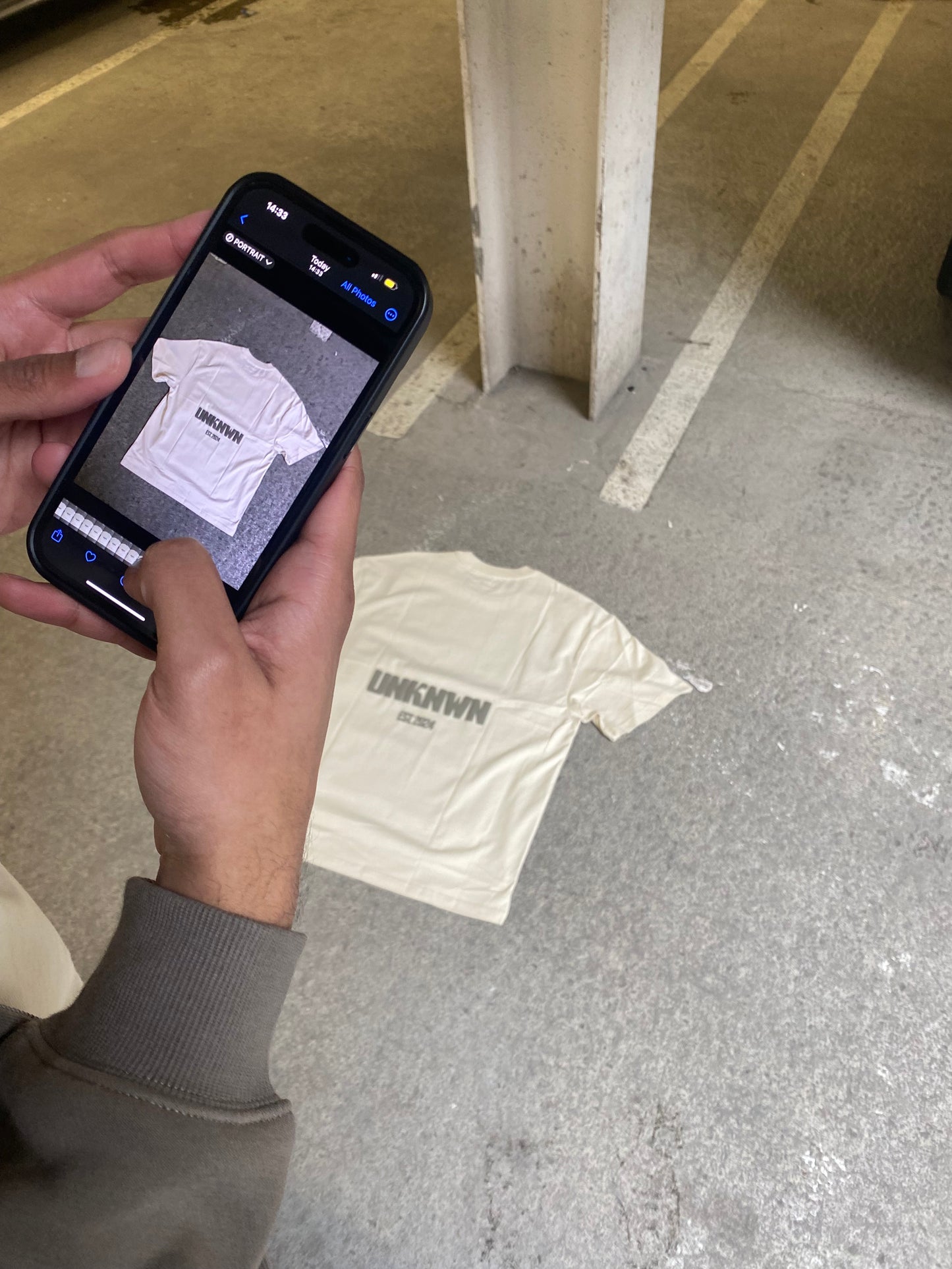 Heavyweight T-shirt - Cream