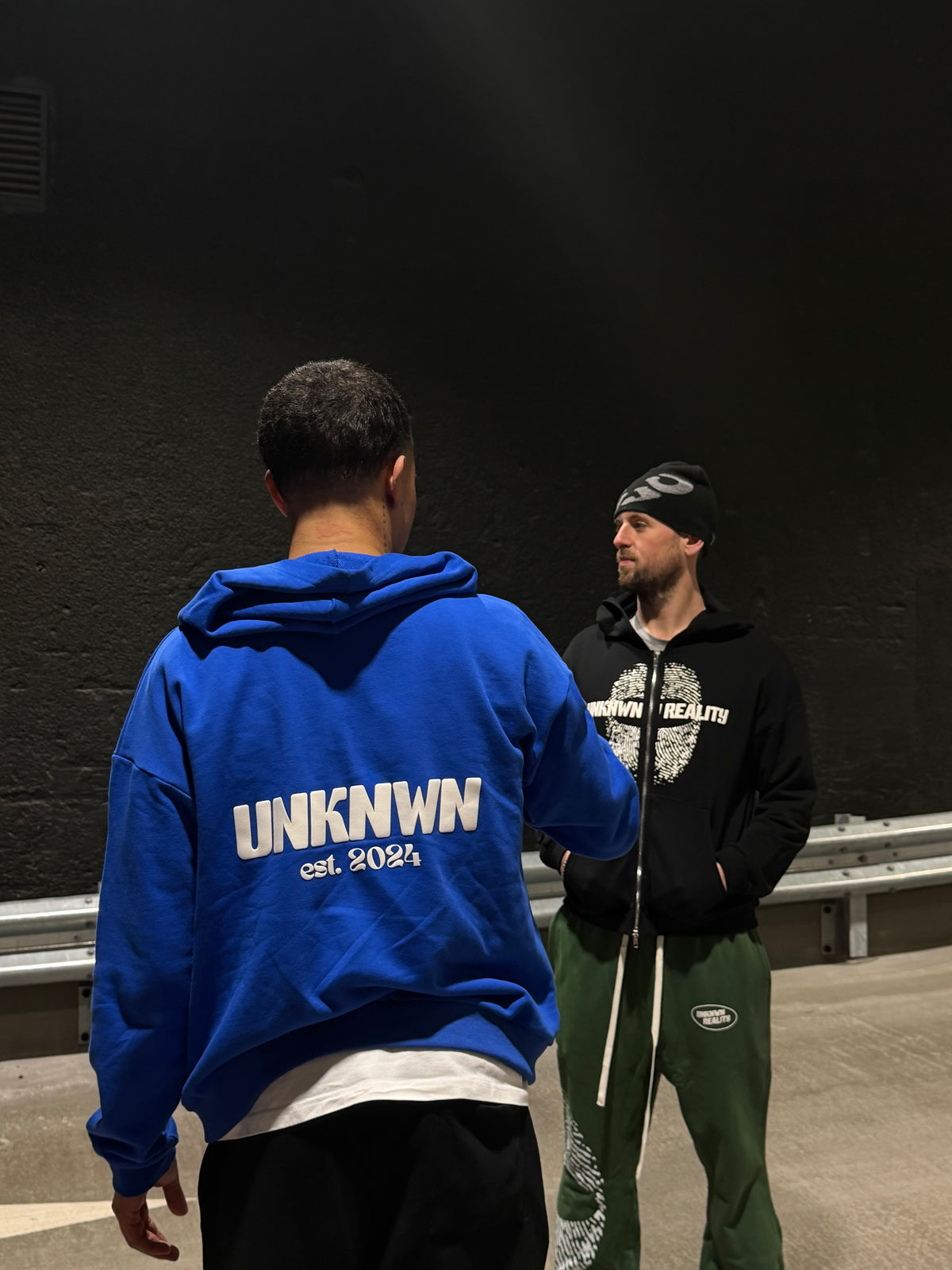 UNKNWN GRAPHIC ZIP HOODIE - ROYAL BLUE