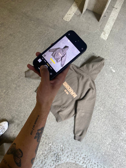 Heavyweight Zip Up Hoodie - Khaki